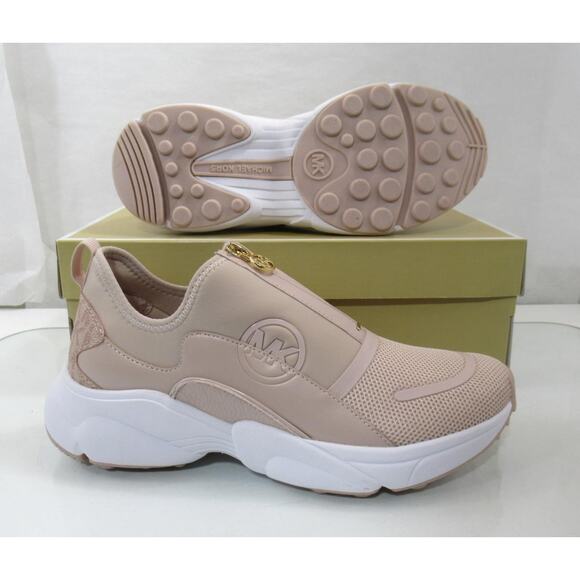 Michael Kors Sami Zip Trainer Sneaker Circular Air Mesh Ballet Light Pink - Picture 6 of 7